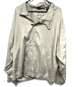 Greg Norman Windbreaker Jacket Gray Zip Up Men's Size XL