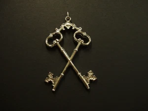 Premium Masonic Regalia Treasurer Blue Lodge Officer Jewel - Silver Plated - Picture 1 of 1