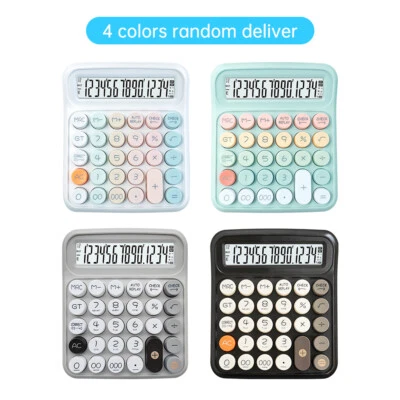 Desktop Calculator 14 Digit Large Solar  and LCD Display Big Button O5Z8 - Image 1 of 4