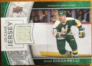 2013-14 Upper Deck UD Game Jersey Dino Ciccarelli #GJ-DC Minnesota North Stars - Picture 1 of 2