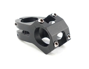 Short 31.8mm Handlebars Riser Stem 1 1/8'' Black Hollow Design Aluminum - Picture 1 of 6