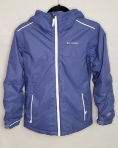Columbia Youth Large (14-16) Omni-Heat Winter Hooded Jacket Coat Blue Purple - Bild 1 von 6