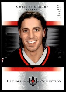 2005-06 Upper Deck Ultimate Collection Chris Thorburn Rookie /599 Buffalo Sabres