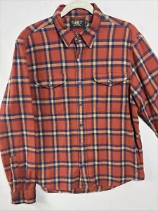 RRL Ralph Lauren Flanellhemd mit Knopfleiste Herren Größe Large Langarm Baumwolle - Bild 1 von 11