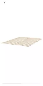 Ikea LUROY QUEEN Slatted Bed Base Beige LURÖY New Slats Fast shipping - Picture 1 of 2