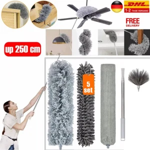 5X Staubwedel teleskop waschbar 5stk Staubwischer Extra Lang Ausziehbar 250cm DE - Bild 1 von 13