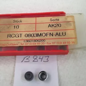 10 NEUE ARNO RCGT 0803MOFN-ALU HARTMETALL-EINSÄTZE. GR AK20 FABRIKVERPACKT {B843} - Bild 1 von 1