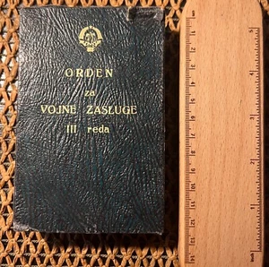 Yugoslav box for order of military merit 3rd class SFRY Yugoslavia - Picture 1 of 5