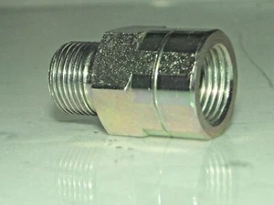 NPT Stecker auf BSP Buchse Brustwarze Verlängerung American auf BSP Stahl Hydraulik Adapter - Bild 1 von 3