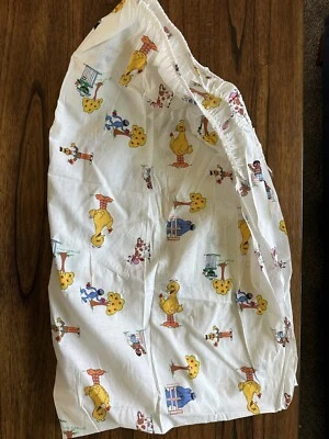 VTG 1970-1980 Copyright Muppets, Inc Sesame Street Farm Crib Sheet USA NOS NEW - Image 1 of 4