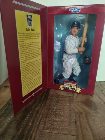 Starting Lineup Cooperstown Collection Poseable Figure Babe Ruth New in Box Cover