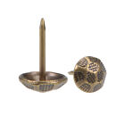60Stk Polstermöbel Nägel Tacks 11mm Kopf Dia Antike Thumb Push Pins Bronzeton