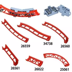 Roller Coaster Train Track 25061 26559 26560 26561 34738 26022 Car Base for Lego - Picture 1 of 21