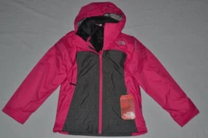AUTHENTIC THE NORTH FACE GIRLS OSOLITA 2IN1 TRICLIMATE JACKET GREY PINK - Picture 1 of 5