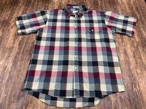 Camicia vintage Levi's Silver Label multicolore a quadri con bottoni - Large - Foto 1 di 5