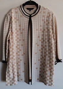 Ming Wang Women's 1X Cardigan Jacket - Picture 1 of 6