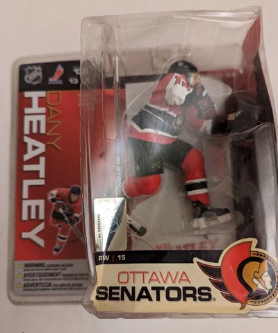 NHL Ice Hockey # 13 Ottawa Senators Dany Heatley Action Figure New & Sealed Cover