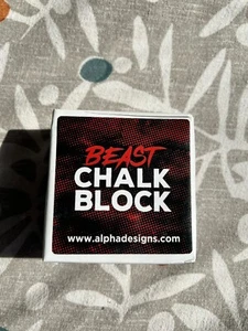 Alpha Designs 'BEAST' Chalk Block - Climbing Bodybuilding - Made in UK - - Bild 1 von 2