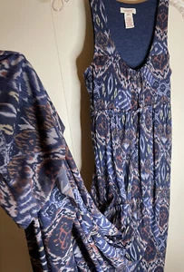 Sundance Catalog XS Maxi Tank Dress Wide Bottom Designer Gorgeous Lined Comfort - Picture 1 of 7