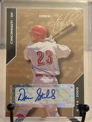 Drew Stubbs 2008 Just Minors Autograph Rookie Gold (44/50) Cincinnati Reds #123 - Image 1 of 3