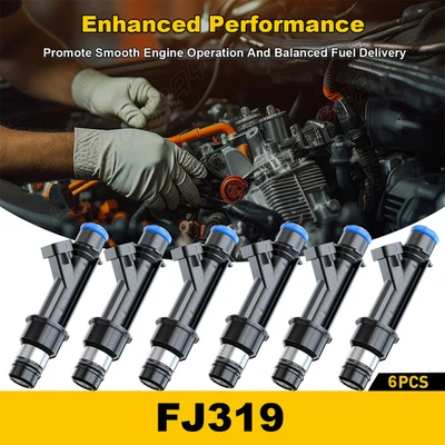 6x Inyectores de combustible para Chevy Trailblazer GMC Envoy 4,2 L 2002 2003 2004 25313185 Foto 1 de 4