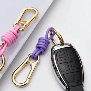 Men Women Belt Loop Hand Rope Keychain Pendant Buckle Key Ring Key Holder- - Picture 1 of 26
