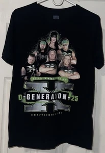 WWE D-Generation X DX 25th Anniversary Wrestling Black T-Shirt Mens Size Medium - Picture 1 of 3