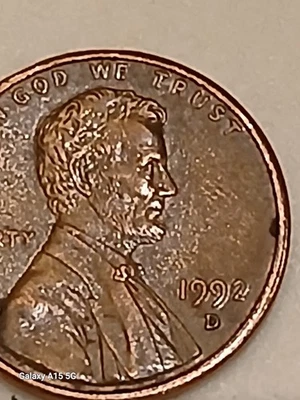 Centavo marca D 1992 como nuevo, doble y acabado de grano de madera, súper raro en excelente estado $$ Foto 1 de 2