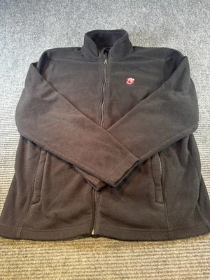 Chick-fil-A Team Style Mens L Black Fleece Jacket Full Zip Oobe - Image 1 of 4