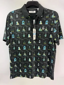 Penguin Golf Polo Penguin Pete Flash Print UK Medium /New /25269 - Picture 1 of 12