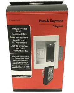 Legrand Pass und Seymour 1 Gang Einbau TV Media Box Niederspannung, TV1WMLVKITWCC2 - Bild 1 von 6