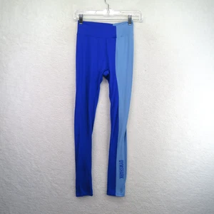 Gymshark Leggings Womens Small Blue Colorblock High Rise Stretch Activewear Yoga - Picture 1 of 8