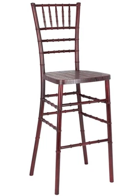 Mahogany WoodGrain™ Resin Chiavari Barstool by Chivari - Image 1 of 4