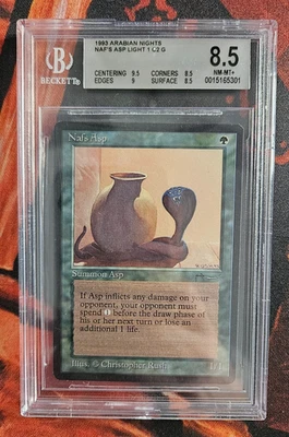 Arabian Nights - Naf's Asp - Light - MTG - BGS 8.5 NM-MT+ Last Auction 2025 - Image 1 of 2