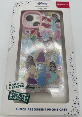 Funda para teléfono Disney Princesa iPhone 14 Skinnydip brillo caja abierta amortiguador Foto 1 de 3