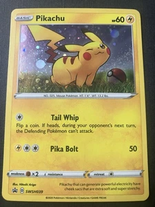Pikachu SWSH039 SWSH: Sword & Shield Promo Cards Holo - Picture 1 of 3