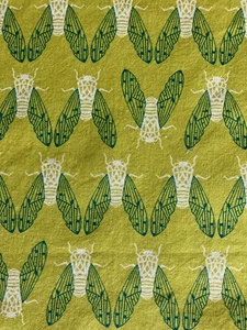 Baumwolle + Stahl RASHIDA COLEMAN | Frühjahr 2016 | Chartreuse Zikade Stoffreste - Bild 1 von 12