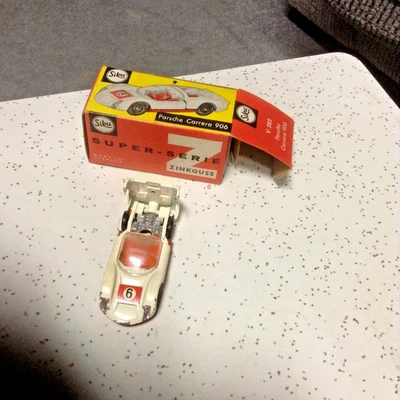 SIKU Porsche Carrera 906 V 285 White "6" Made In Germany 1968 Super Serie w/box - Image 1 of 4