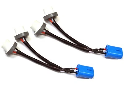 Splitter Wire Ceramic 9004 HB1 Two Harness Head Light Bulb Socket Replacement - Image 1 of 4