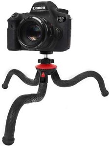 FotoPro UFO 2 Flexible Tripod with Smartphone and GoPro Adapter, Black/Red - NEW