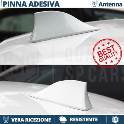 Antenna PINNA DI SQUALO BIANCA PER Compatibile con Vw Polo Ricezione AM-FM-DAB+ - Immagine 1 di 4
