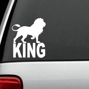 King of the Jungle Lion Decal Sticker C1124 - Imagen 1 de 1