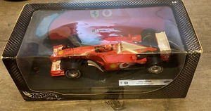 M.SCHUHMACHER FERRARI 2002 MATTEL HOT WHEELS 1:18 RENNAUTO MODEL - LOOSE PART - Picture 1 of 10