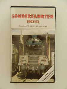 VHS Video Kassette Sonderfahrten 1992/93 Baureihen 16 93 DT 1.07 109 12 52 - Imagen 1 de 1