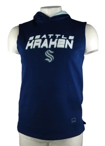 Felpa con cappuccio smanicata grafica uomo Seattle Krakens NHL MSX by Michael Strahan - Foto 1 di 7