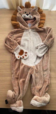 Adorable Miniwear Plush Lion Halloween Costume Size 12 Months Hooded 1 Piece - Image 1 of 4