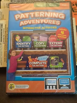 "Lakeshore PC/Mac Patterning Adventures " 4 Math Skills, Ages 4+, New  - Image 1 of 4