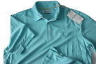 Tommy Bahama Polo Shirt Coastal Crest Blue Radiance T218012 SS New Medium M
