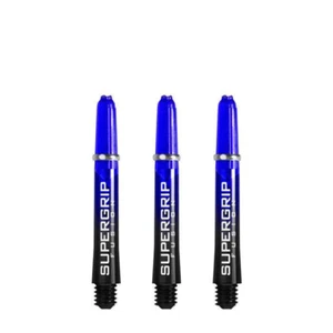2 Sets (6 pieces) Harrows Supergrip Fusion - Short 35mm Darts Stems Blue Shafts - Picture 1 of 1