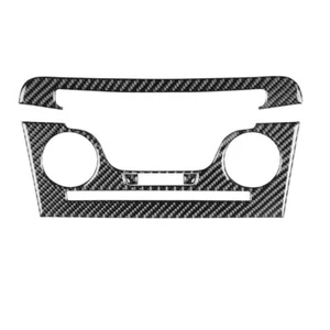 Real Carbon Fiber AC Clime Volume Buttons Cover Fit For Dodge Charger 2011-2014 - Imagen 1 de 7